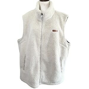 Sage Collective Womens Vest XXL/EGG‎ Faux Fur Sherpa Fleece Sleeveless Jacket
